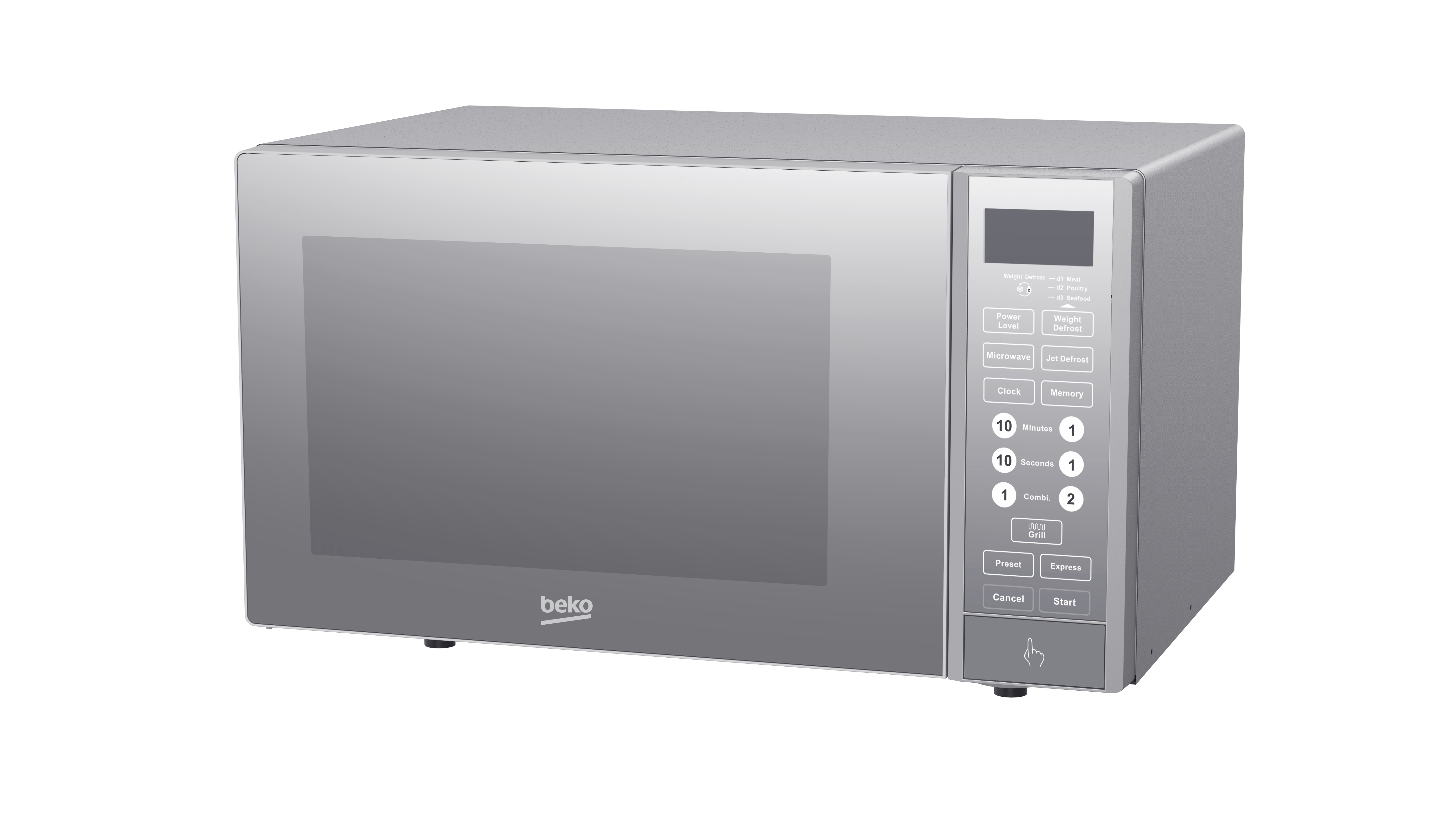 ميكروويف بيكو بشواية، سعة 23 لتر، فضي - MGF23330S - الصورة 2