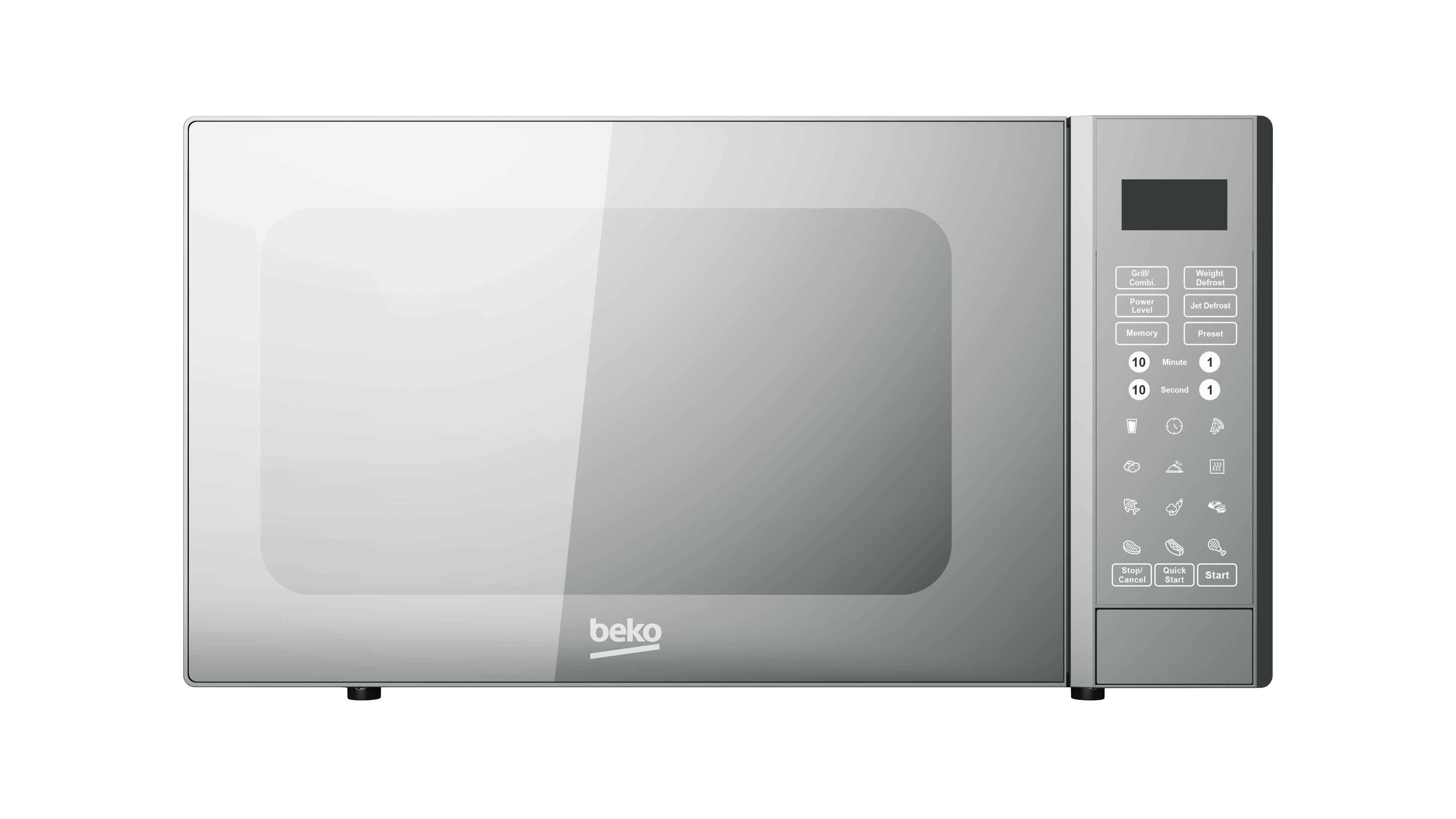 ميكروويف بيكو بشواية، 30 لتر، 900 وات، فضي - MGF30330S