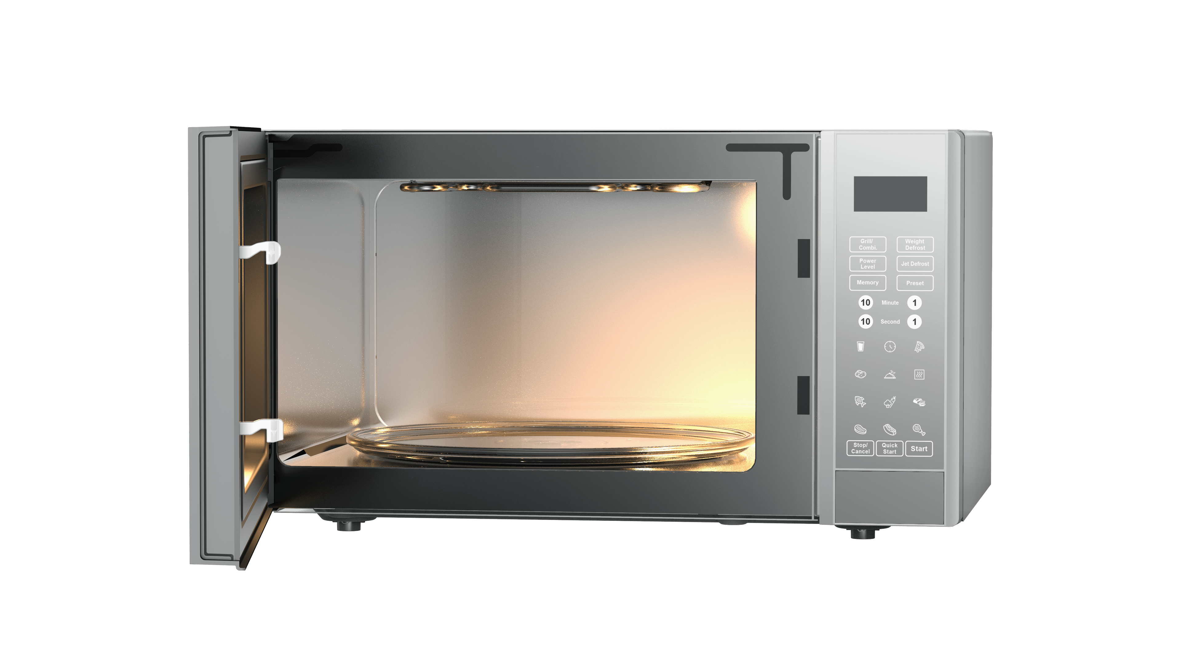 ميكروويف بيكو بشواية، 30 لتر، 900 وات، فضي - MGF30330S - الصورة 3