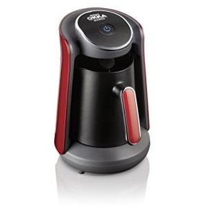 ارزوم اوكا - ماكينة قهوة تركى بـــــ وش منيوا - اسود/احمر - OK004-N