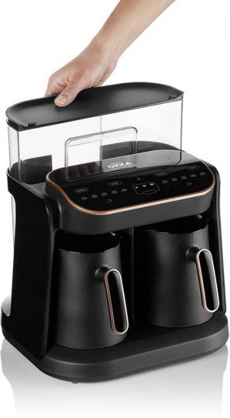 ارزوم اوكا - ماكينة القهوة التركى تاتش اسكرين جرانديوا ديو - نحاسى - OK007 - الصورة 4