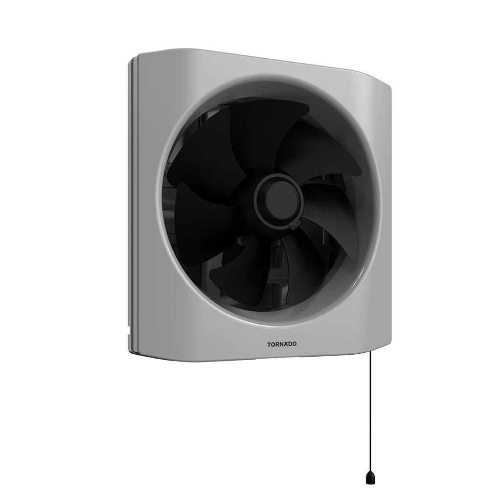 شفاط مطبخ تورنيدو 25 سم أسود × رمادي TVH-25BG - الصورة 2