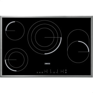 زانوسي مسطح كهربائي سيراميك زجاجي بلت ان تحكم باللمس - 80 سم ، أسود - ZEV8648XBA