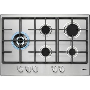 Zanussi Gas Built-In Hob, 5 Burners- ZGH76534XS