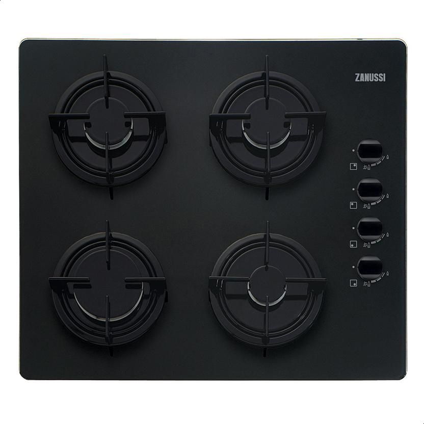 زانوسي مسطح غاز بلت ان 4 شعلات ZGO62414BA - اسود