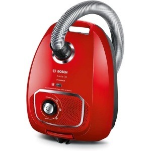 مكنسة كهربائية برو انيمال من السلسلة 4 بوش تيربو هوائي فلتر هيبا ألمانيا 600 وات لون أحمر BGBS4PET1
