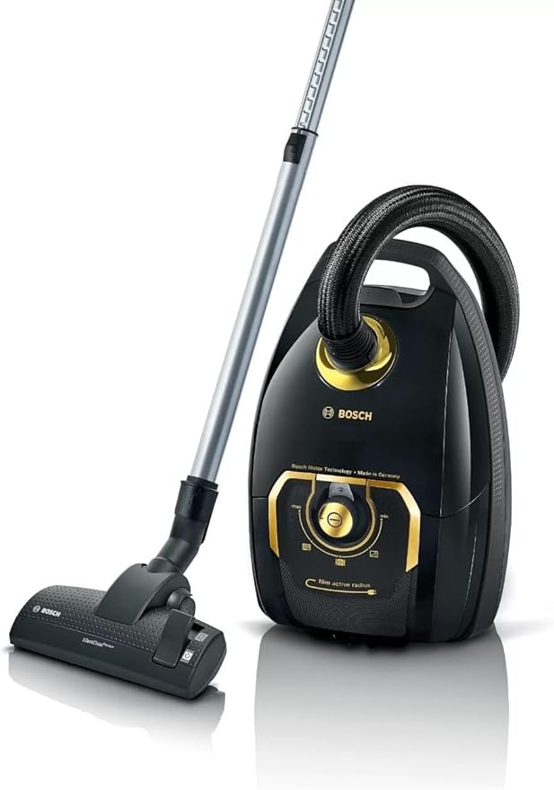 Bosch Series 4 Bagged Vacuum Cleaner 2200 Watts, Black, Made in Germany – BGL38GOLD - Image 2