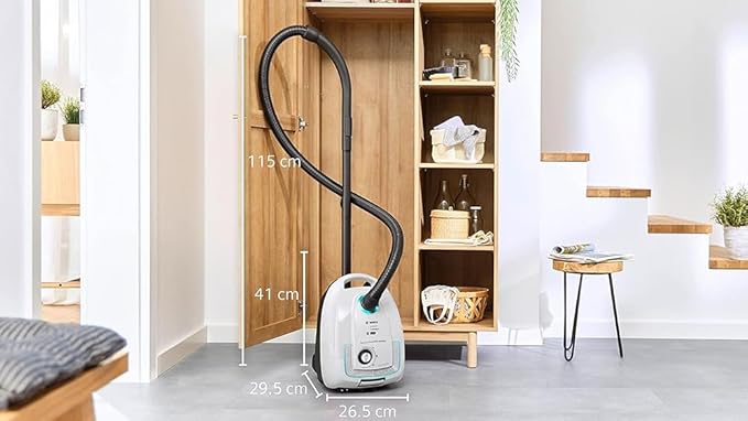 بوش مكنسة كهربائية برو هايجينيك سيريز 4 2200 واط لتر فلتر يو ال بي ايه المانيا BGL38WHYG ابيض - الصورة 3