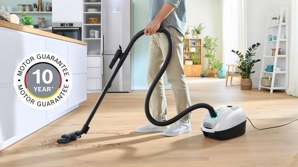 بوش مكنسة كهربائية برو هايجينيك سيريز 4 2200 واط لتر فلتر يو ال بي ايه المانيا BGL38WHYG ابيض - الصورة 5