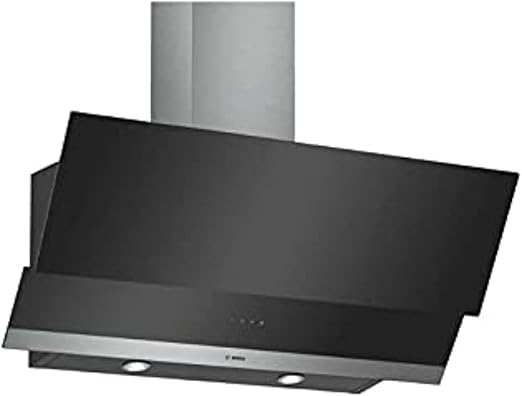 بوش شفاط مطبخ 90 سم ثلاث سرعات بقوة 629 متر مكعب/ ساعة زجاج شفاف أسود DWK095G60