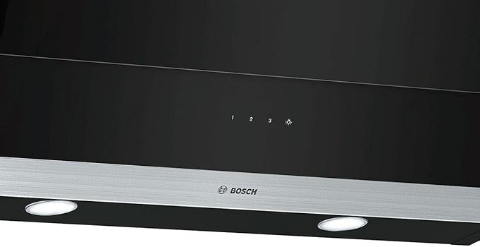 بوش شفاط مطبخ 90 سم ثلاث سرعات بقوة 629 متر مكعب/ ساعة زجاج شفاف أسود DWK095G60 - الصورة 3