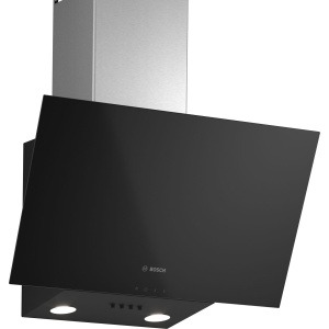 Bosch Inclined Hood 60 cm Serie 2 - Extraction Rate 360 m³/h - LED Lighting - Black Glass - DWK63PJ61T