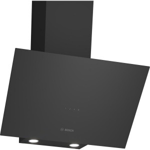 Bosch Series 2 Wall-Mounted Hood, 60 cm, 3 Speeds, Black Glass - DWK64PJ60T