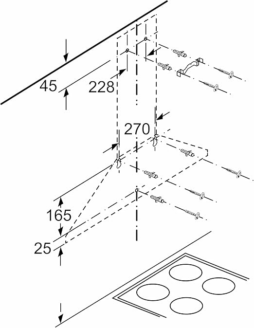 بوش شفاط حائط 90 سم أسود DWP96BC60 - الصورة 4