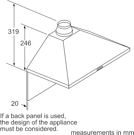 بوش شفاط حائط 90 سم أسود DWP96BC60 - الصورة 5