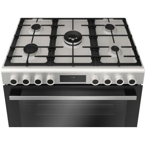 بوش بوتاجاز 90*60 سم 5 شعلة استانلس ستيل بالشواية HGX5G7W59S - الصورة 2
