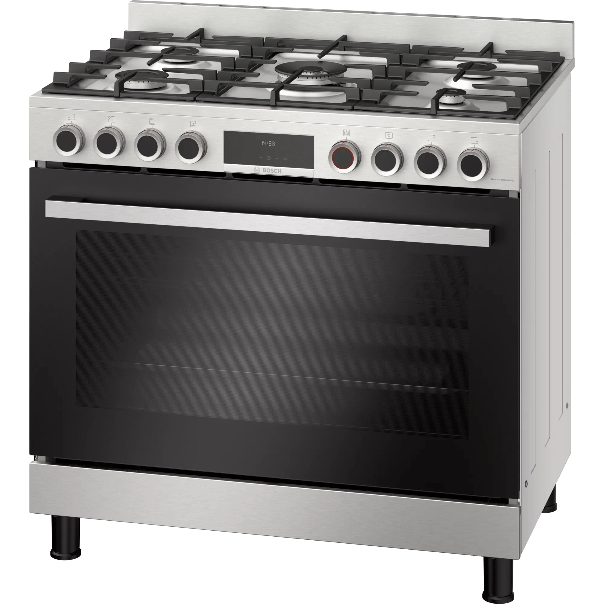 بوش بوتاجاز 90*60 سم 5 شعلة 147 لتر استانلس ستيل HIZ5G7W59S