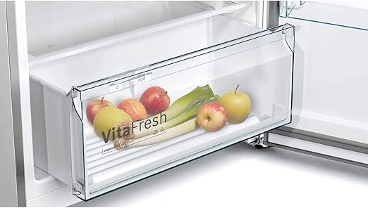 بوش لوتس ثلاجة نوفروست 365 لتر لون انوكس KDN43NL2E8 - الصورة 4