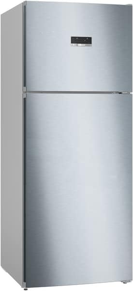 ثلاجة بوش قائمة مع فريزر علوي، سلسلة 4، 186×75 سم، اينوكس KDN76XI3E8