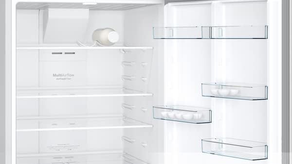 ثلاجة بوش قائمة مع فريزر علوي، سلسلة 4، 186×75 سم، اينوكس KDN76XI3E8 - الصورة 3