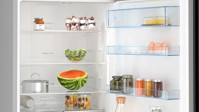 ثلاجة بوش سيريز 4 مع فريزر سفلي - صافي السعة 505 لتر - هايبر فريش - ستانلس ستيل أسود - KGN56CX30U - الصورة 5