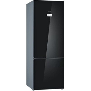 ثلاجة بوش قائمة بذاتها مع فريزر بالاسفل «كومبي» سيرى 6، 505 لتر، باب زجاجي، KGN56LB3E9