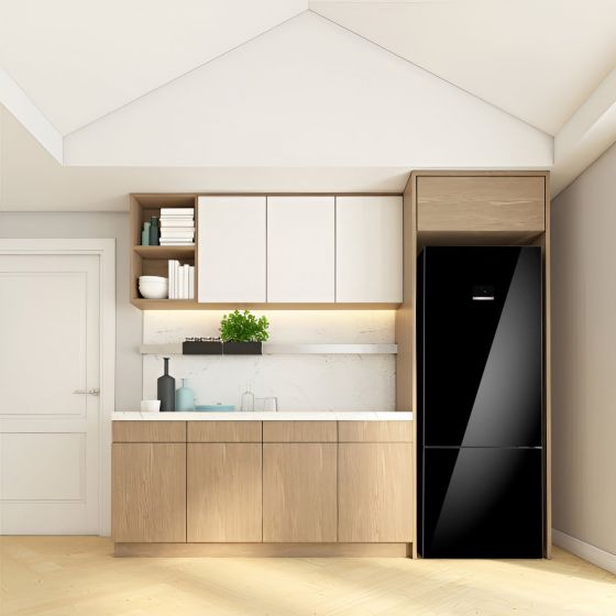 بوش ثلاجة 559 لتركومبي نوفروست ديجيتال لون أسود KGN56LB3E9 - الصورة 5