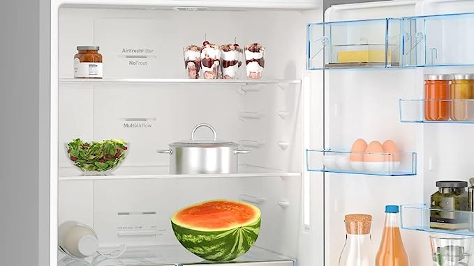 ثلاجة بوش سيرى 6 بفريزر سفلي، السعة الاجمالية 526 لتر من الستانلس ستيل بمضاد للبصمات)، KGN76CI3E8 - الصورة 5