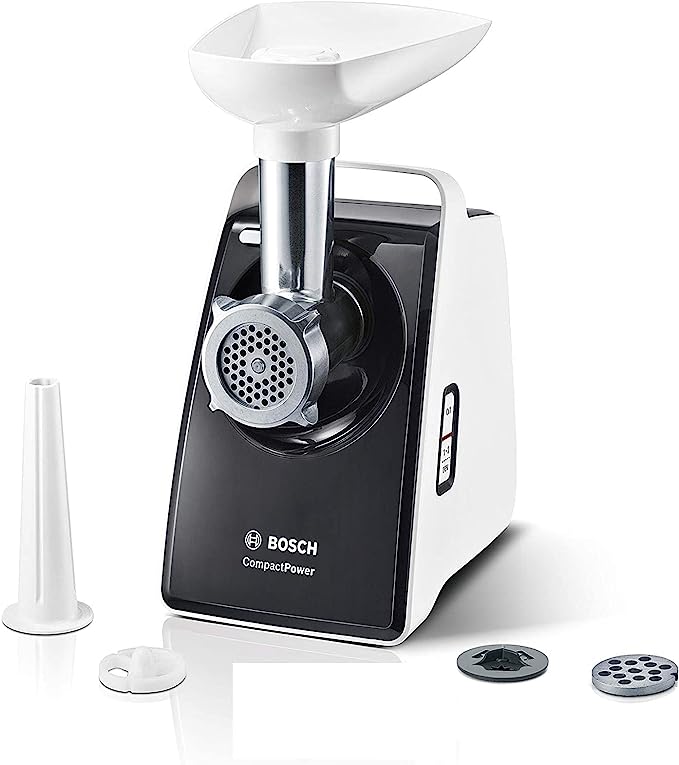 مفرمة لحم بوش كهربائية كومباكت باور ، 2000 وات ، أسود - MFW3X10B