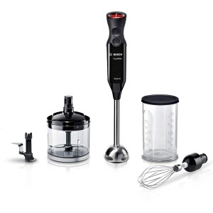 بوش خلاط يدوي MS61B6170، ارجوميكس، 1000 وات، لون اسود مع مفرمة