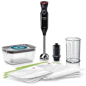 بوش خلاط يدوي إرجوميكس مع نظام تخزين مفرغ1000 وات ، اسود - MS6CB61V1