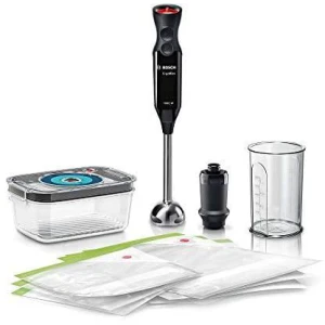 بوش خلاط يدوي إرجوميكس مع نظام تخزين مفرغ1000 وات  ، اسود - MS6CB61V1