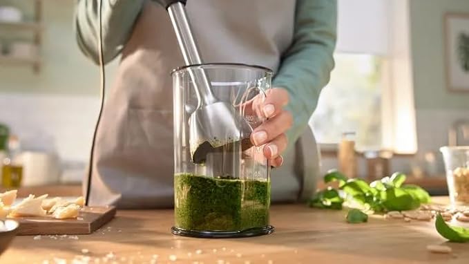 خلاط يدوي بوش ايرجو ماستر سلسلة 4 بقدرة 800 وات، مزود بشفرة بتصميم 4 أجنحة، أبيض، MSM4W420 - الصورة 3