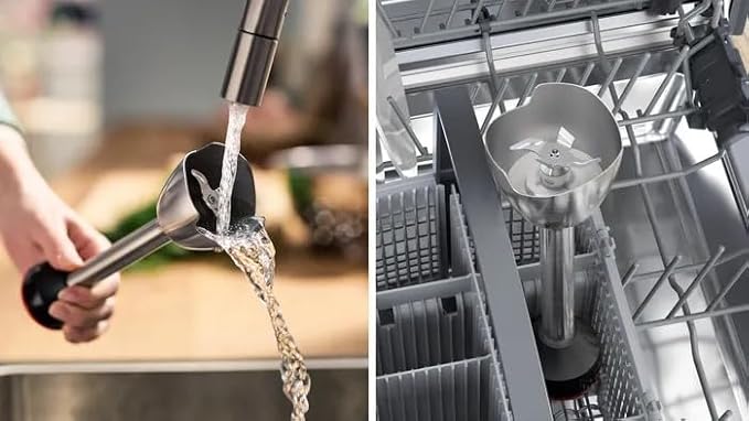 خلاط يدوي بوش ايرجو ماستر سلسلة 4 بقدرة 800 وات، مزود بشفرة بتصميم 4 أجنحة، أبيض، MSM4W420 - الصورة 5