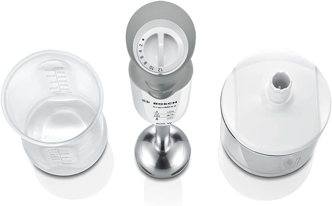 بوش خلاط يدوي مع قطاعة خضروات ومضرب يدوي MSM67170، 750 وات - الصورة 3