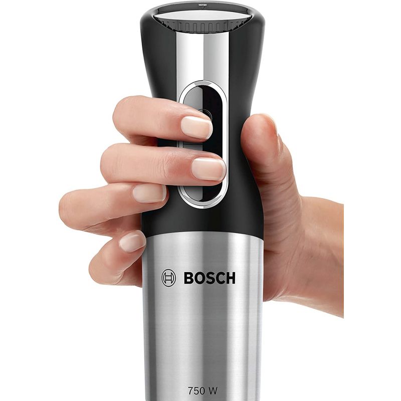 بوش خلاط يدوي 750 وات إيرجو ميكس ستانليس ستيل MSM6S10B - الصورة 3