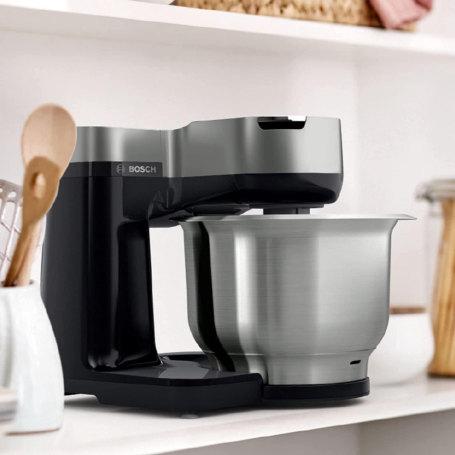 بوش كيتشن ماشين - 900 وات اسود ، فضي - MUMS2VM00 - الصورة 4