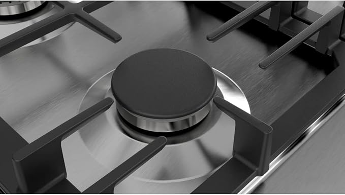 مسطح بوش بـ 5 شعلات من الفولاذ المقاوم للصدأ والحديد المصبوب مع أقدام مطاطية سيريز 6 ، 75 سم - PCQ7A5B90 - الصورة 2