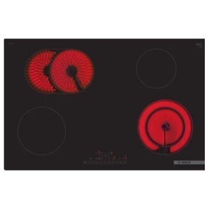 بوش مسطح كهرباء بلت إن سيراميك زجاجي 80سم تحكم باللمس أسود PKN811FP2E