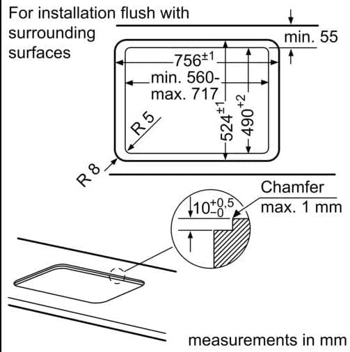 BOSCH GAS HOB 5 BURNERS 75 CM HARD GLASS BLACK PPQ7A6B20 - Image 4