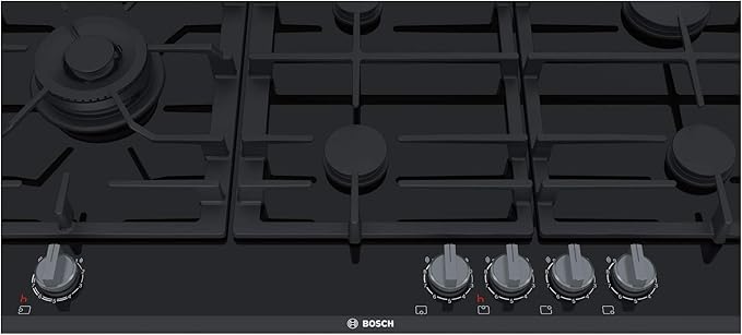 بوش مسطح غاز بلت إن 5 شعلة 90 سم لون أسود سيراميك PRS9A6D70 - الصورة 2
