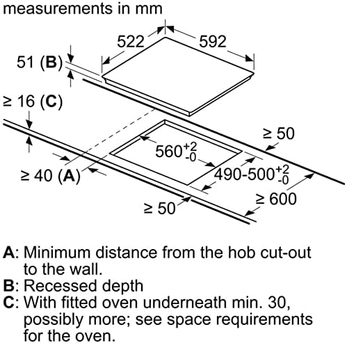 بوش مسطح كهرباء بلت إن اندكشن 60 سم تحكم باللمس أسود PUE611BB1E - الصورة 5