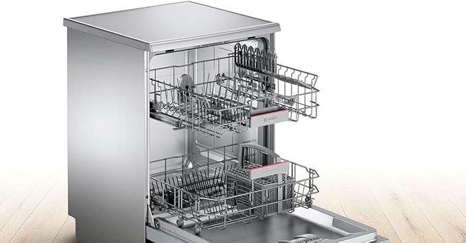 غسالة أطباق ستاندرد بوش سيري 4 ديجيتال، 12 فرد، 60 سم، فضي - SMS46JI01T - الصورة 3