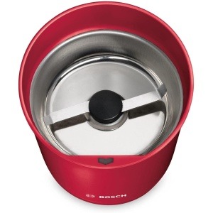 بوش مطحنة القهوة الكهربائية بقوة 180 وات TSM6A014R، لون احمر