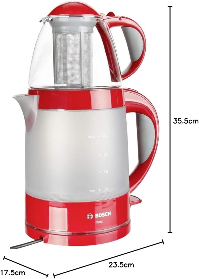 بوش صانع شاي سعة 2 لتر لون أحمر TTA2010 - الصورة 3