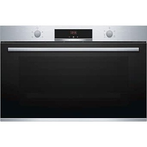 بوش فرن 90 سم بلت ان غاز بالشواية كهرباء ديجيتال ستانلس ستيل VGD553FR0