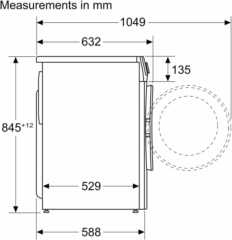بوش غسالة فول اتوماتيك 10 كيلو 1400 لفه لون سيلفر WGA254XVEG - الصورة 7