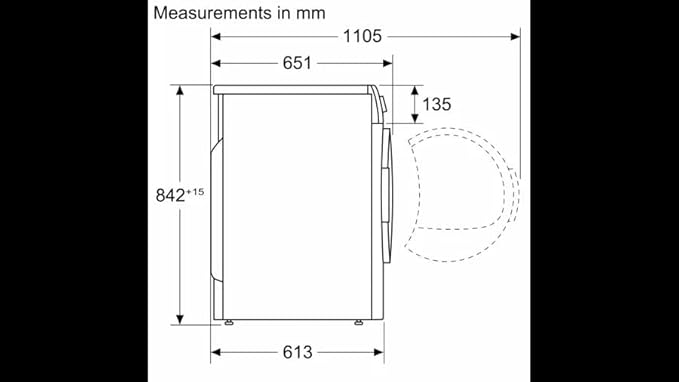 بوش مجفف بالمكثف 8 كيلو لون سيلفر WTN8542SEG - الصورة 2