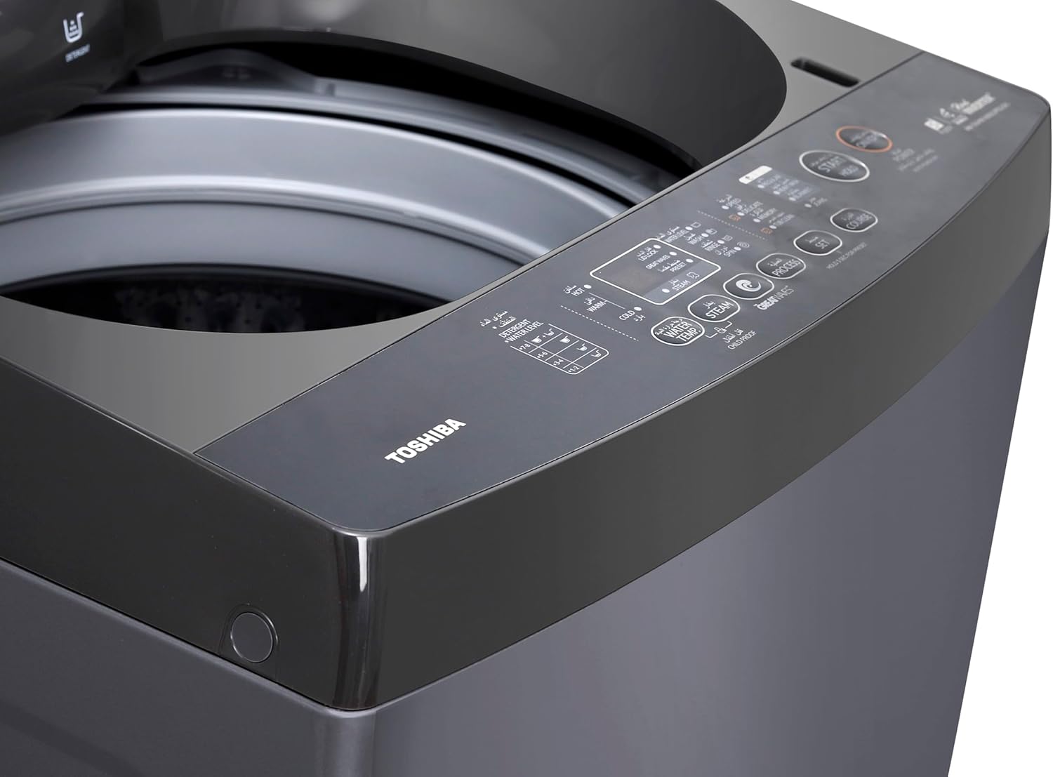 غسالة ملابس توشيبا، 13 كجم، انفرتر، تحميل علوي، فضي - AW-DUK1300KUPEG - الصورة 5