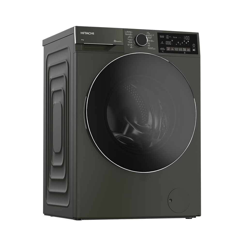 هيتاشي غسالة تحميل أمامي 10 كيلو 1400 لفة BD-100XFVEM - الصورة 2